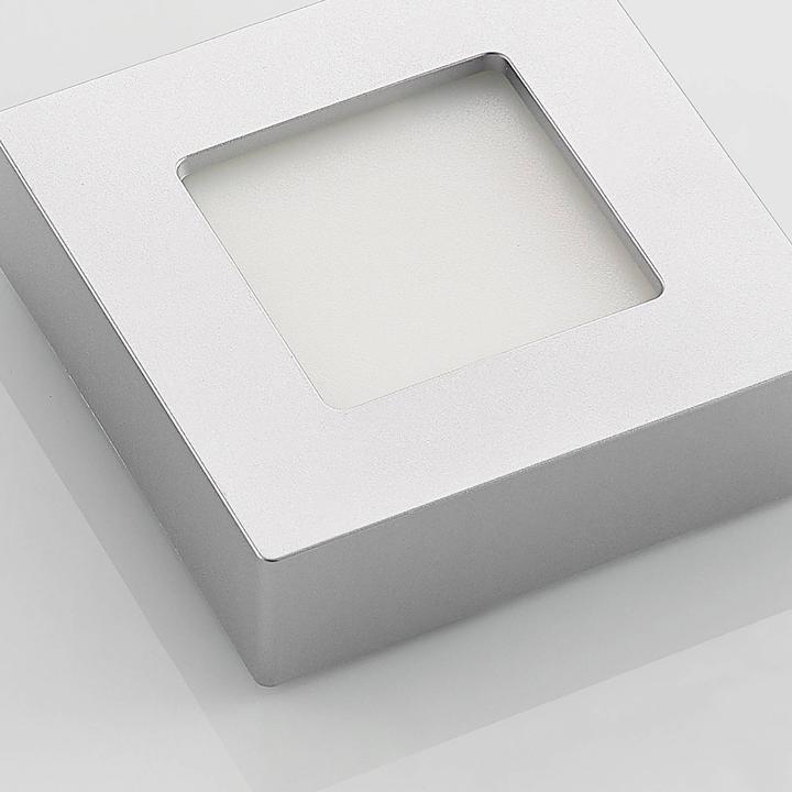 Produktbild Prios Alette LED-Deckenleuchte, silber, 12,2 cm (705 lm)