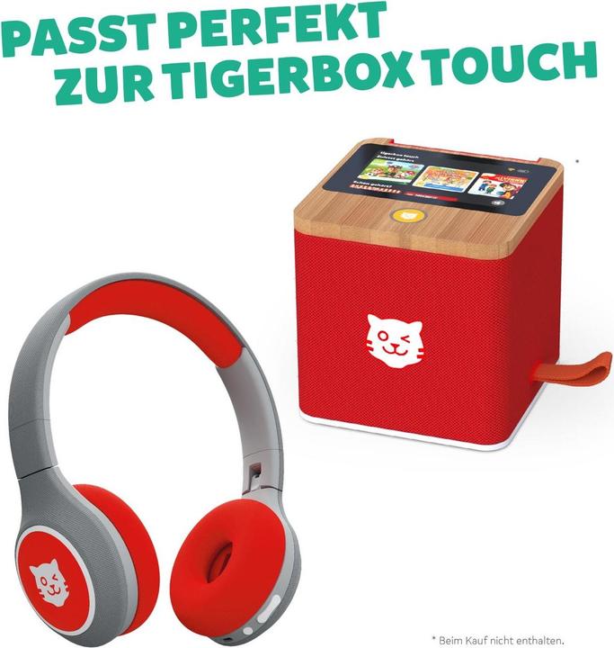 Immagine prodotto Tigermedia Cuffie per bambini tigerbuddies - Happy Red Edizione Svizzera (Italiano, Inglese, Tedesco, Francese)
