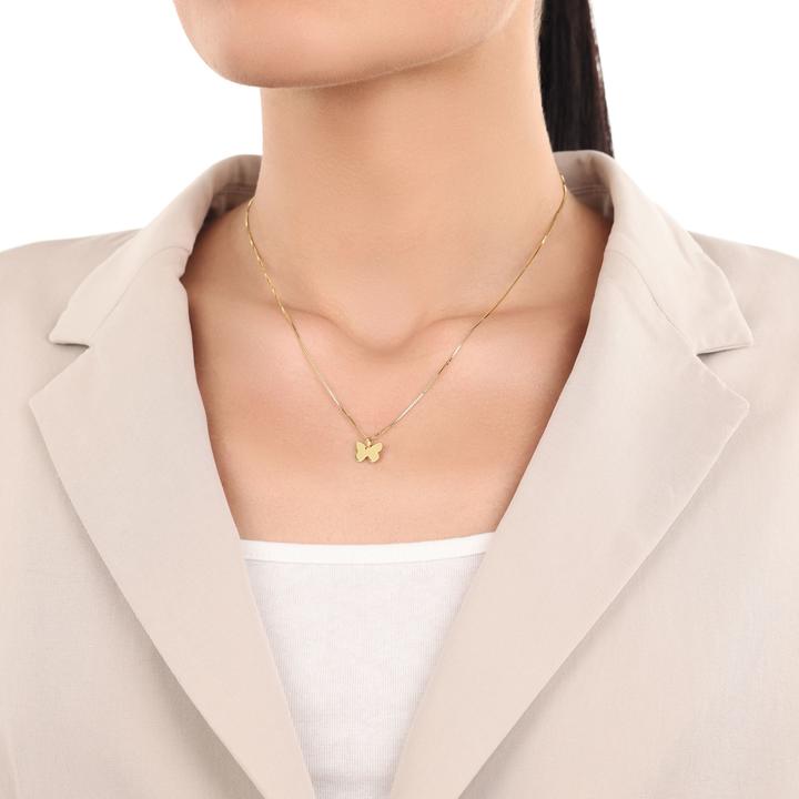 Immagine prodotto Amor Ciondolo Cupido da donna, oro 375 | farfalla (Oro 375, 9 ct)