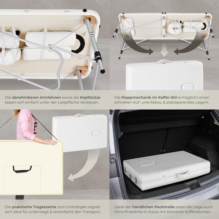 Actual product image tectake 2 zone massage table