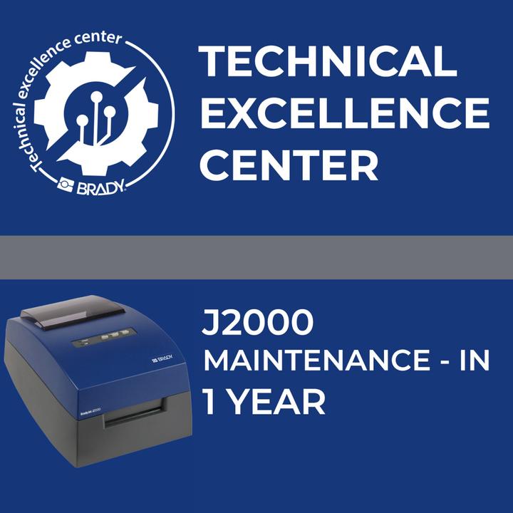 Produktbild Brady Service contract J2000 (12 Monate)