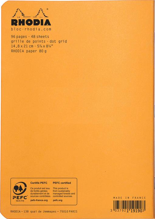 Actual product image Rhodia Classic (A5, Checked, Soft cover)
