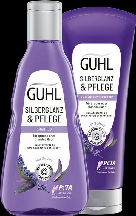 Actual product image Guhl Silberglanz & Pflege Shampoo (250 ml, Liquid shampoo)