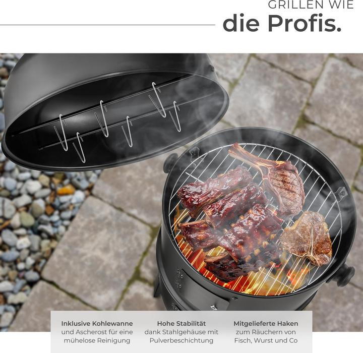 Image du produit tectake Barbecue 3 en 1 (37 cm)