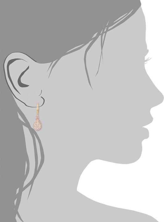 Actual product image Amor earring (Silver, Crystal)
