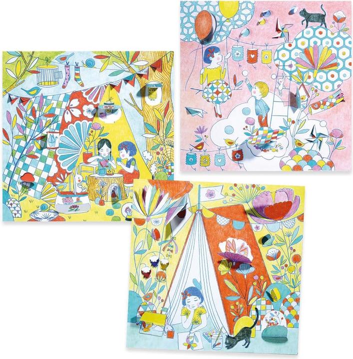 Image du produit Djeco Surprise colorée Les cabanes de Nina