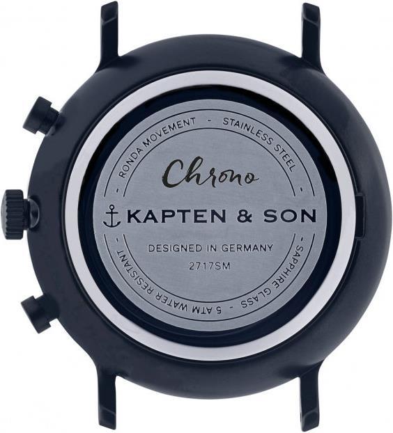 Produktbild Kapten & Son Chrono Black Midnight Mesh (Analoguhr, 40 mm)