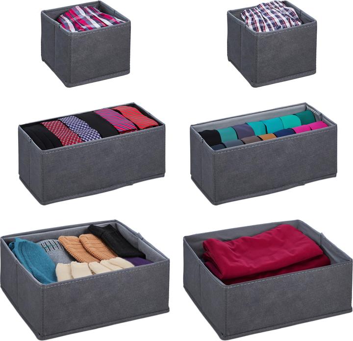 Produktbild Relaxdays Schubladenorganizer-Set (28 x 28 x 12 cm, 8.50 l)