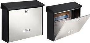 Produktbild Burg Wächter Briefkästen London 6867 black&steel