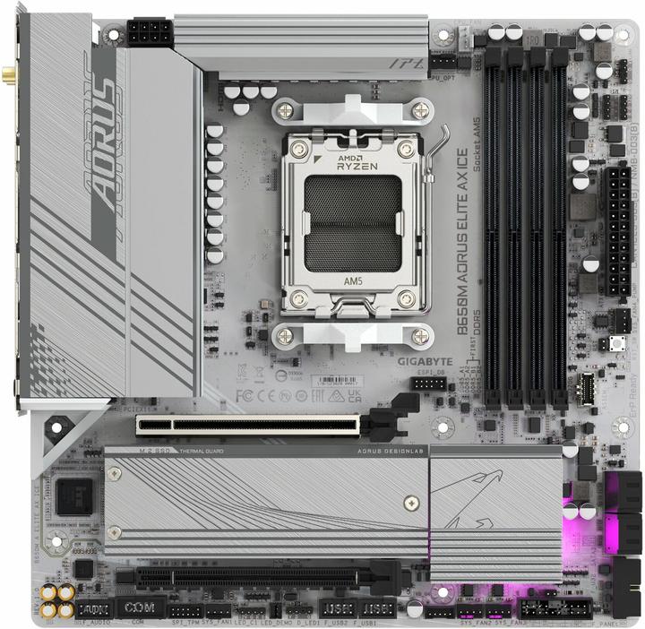 Immagine prodotto Gigabyte B650M Aorus Elite AX ICE (AM5, AMD B650, mATX)