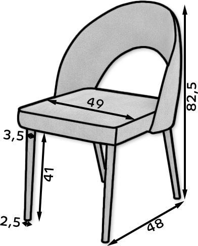 Produktbild ADRK Furniture Stuhl RODOS 82