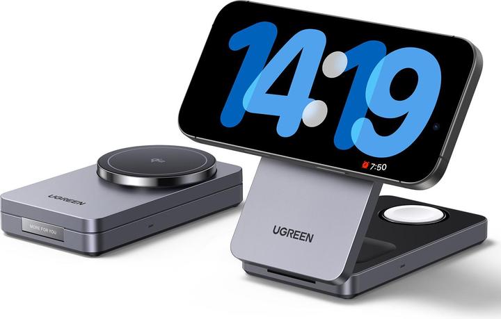 Actual product image Ugreen Wireless Charger 3in1 (15 W)
