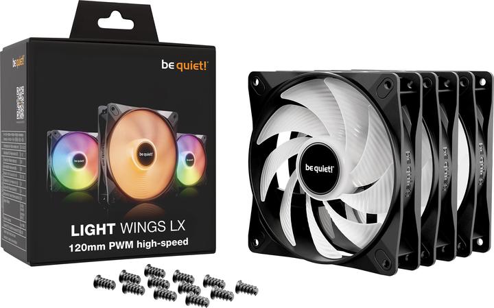 Actual product image be quiet! LIGHT WINGS LX 120mm PWM high-speed triple pack (120 mm, 3 x)