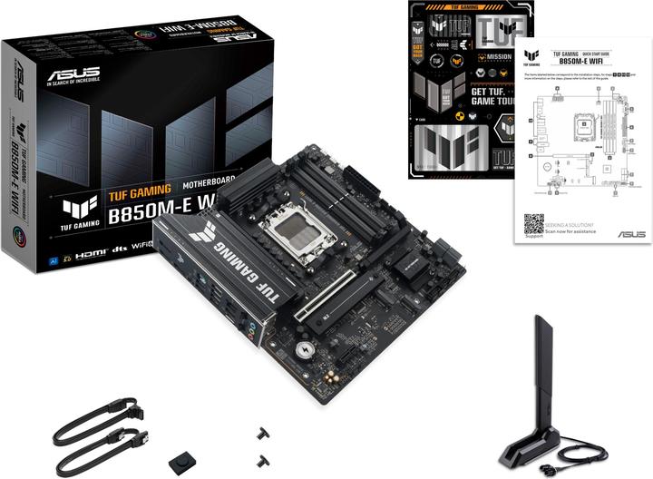 Actual product image ASUS MB TUF GAMING B850M-E WIFI (AM5, AMD B850, mATX)