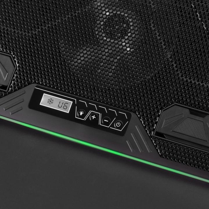 Actual product image Mars Gaming MNBC6, Cooling Base + Stand XL 19"" ARGB, 3 Fans, Mobile Stand