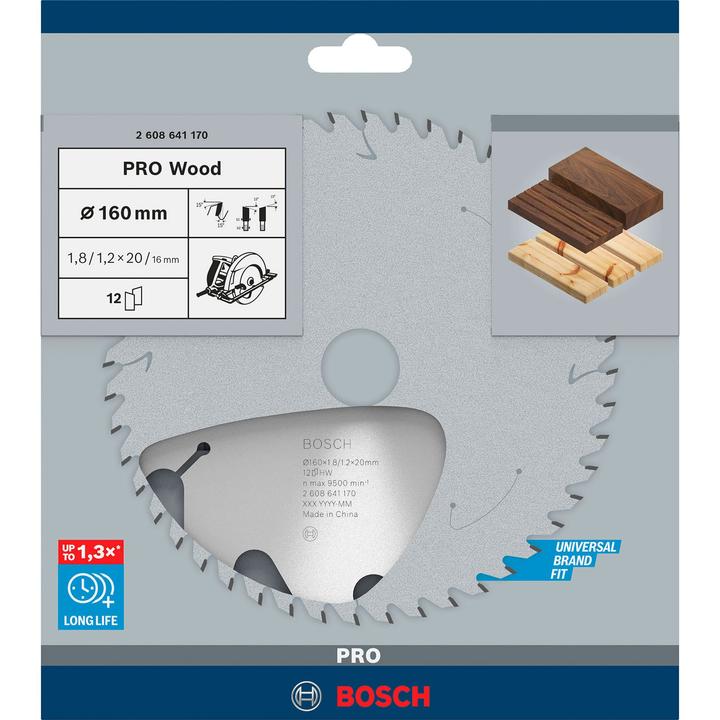 Actual product image Bosch Professional Zubehör PRO Wood circular saw blade, 160 x 1.8 x 20 mm