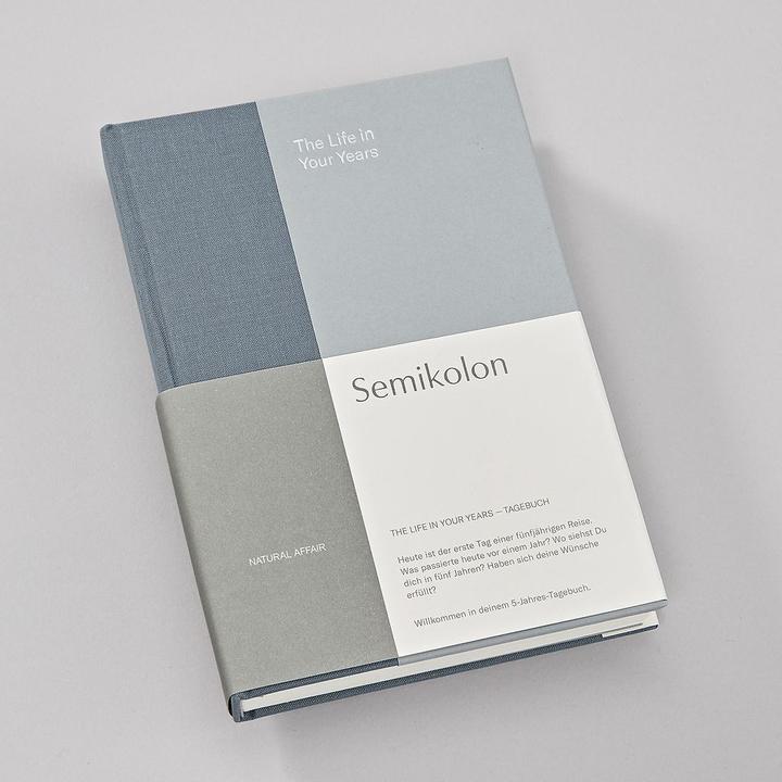 Produktbild Semikolon The Life in Your Years, 5-Jahres Buch (A5), Sea Salt