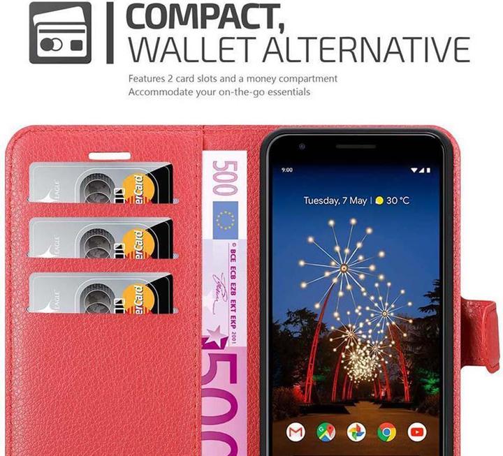 Actual product image Cadorabo Book with stand function cover (Google Pixel 3a)