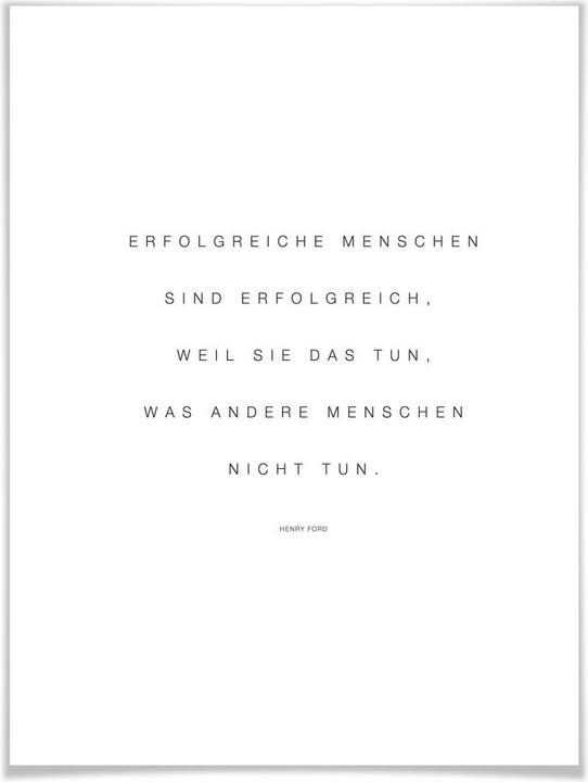 Produktbild Trenddeko Erfolgreiche Menschen sind erfolgreich... (40 x 50 cm)