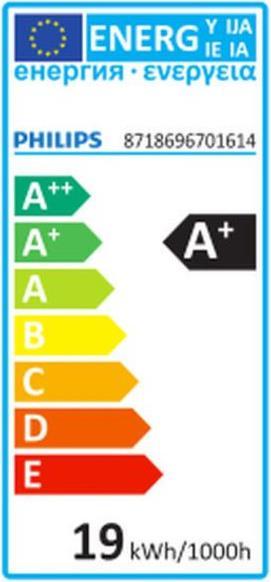 Energie-Label Philips LED (E27, 13 W, 2000 lm, 1 x, D)