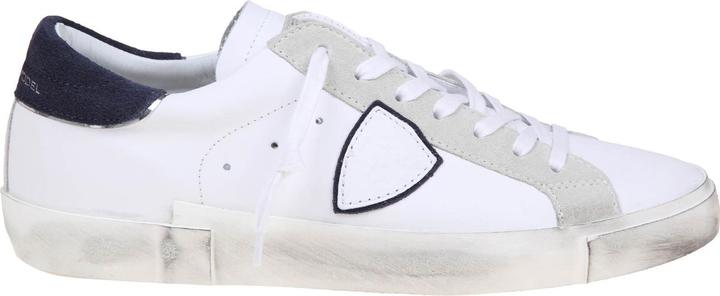 Produktbild Philippe Model prsx low sneakers in white/blue leather (40)