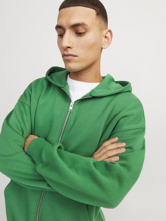 Immagine prodotto Jack & Jones Felpa con cappuccio con zip a tinta unita Felpa con cappuccio con chiusura a zip (L)