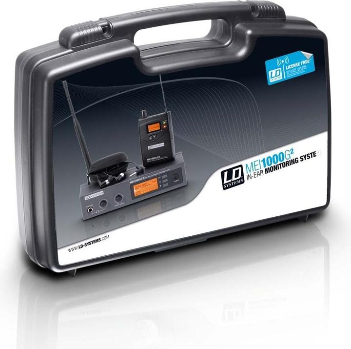 Produktbild LD Systems MEI 1000 G2 B6 BUNDLE - In-Ear Monitoring System drahtlos mit 2 x Belt Pack und 2 x In-Ear-Kopfhöre (12 h)