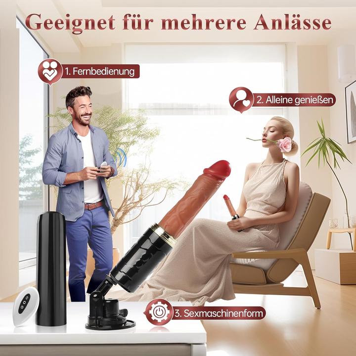 Produktbild Cacuola Realistische Dildo Vibrator mit Stossfunktion