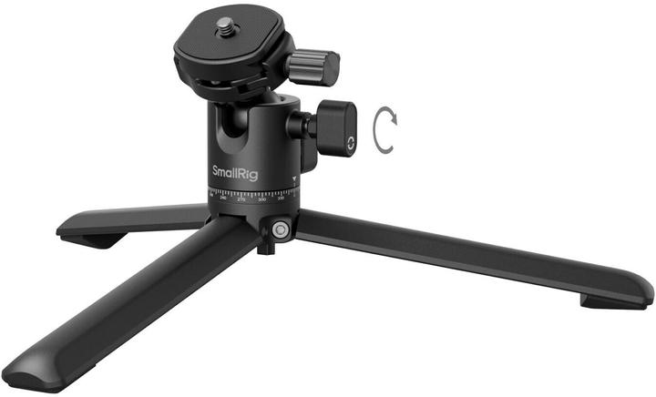 SmallRig Tripode avec plateau Arca-Swiss à dégagement rapide et rotule panoramique 4630 (Métal)