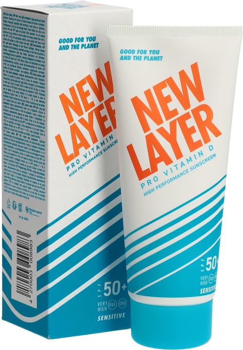 Actual product image New Layer Pro Vitamin D High Performance Sun Cream SPF50+ sensitive (Suntan cream, SPF 50+, 200 ml, 252 g)