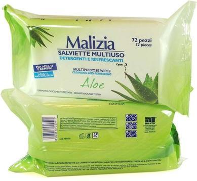 Actual product image Malizia All-Purpose Wet Wipes with Aloe 72 Count