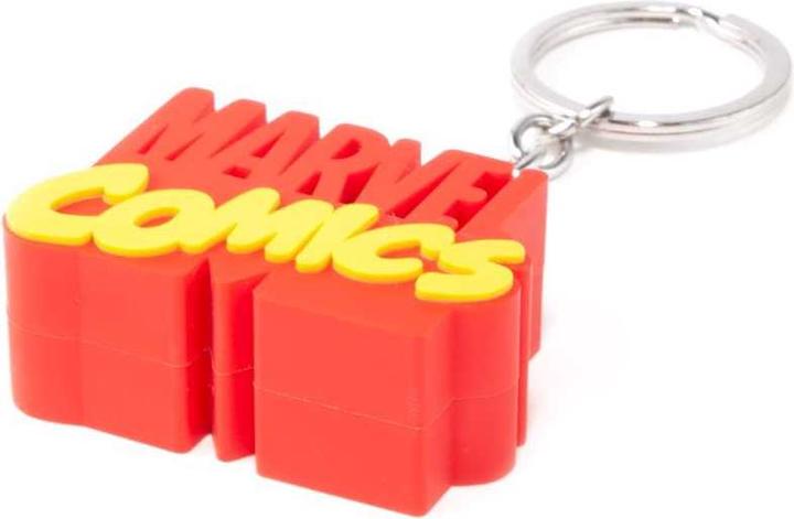 Actual product image Comics 3D Logo Keychain