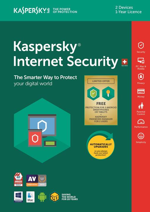 Produktbild Kaspersky Internet Security Limited Edition (2 User, 12 Monate)