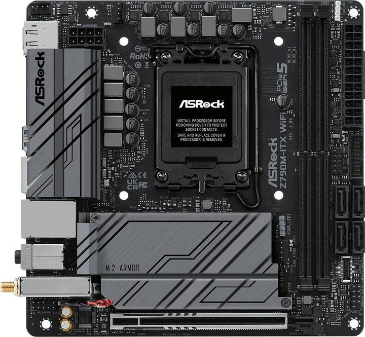 AsRock Z790M-ITX WiFi (LGA 1700, Intel Z790, Mini-ITX)