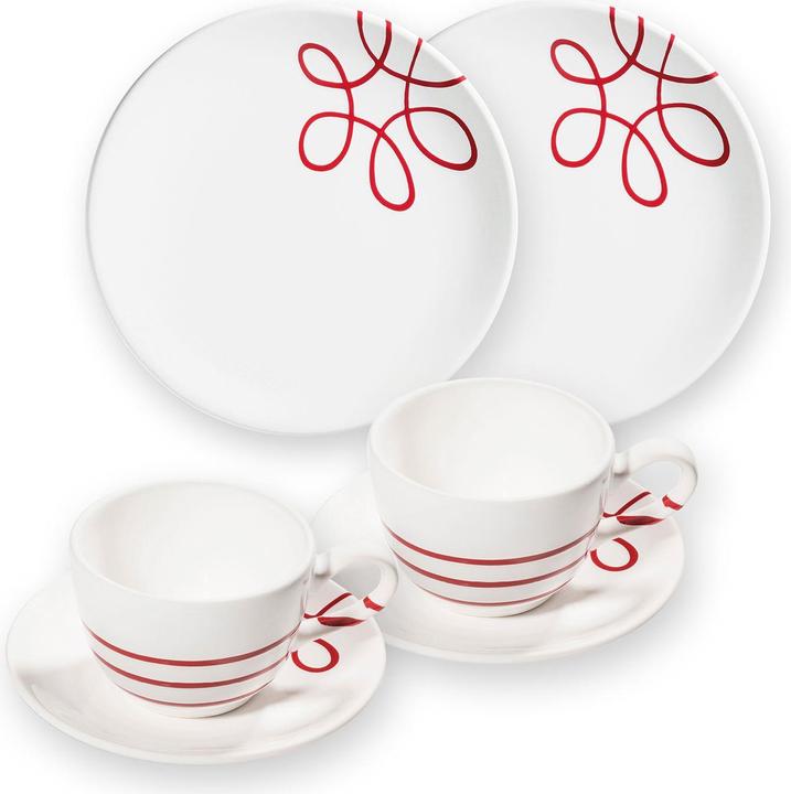 Produktbild Gmundner Keramik Pur Geflammt Rot Frühstück für 2 Cup (2 Stück)
