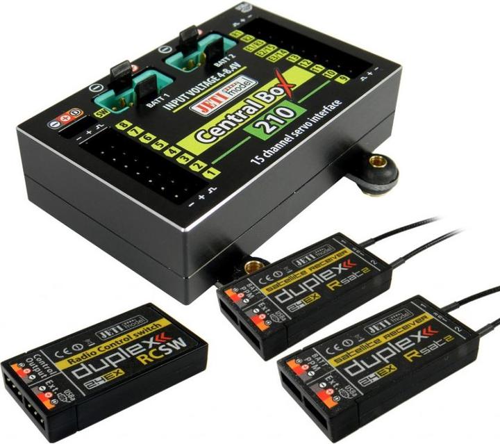 Immagine prodotto Jeti Batteria di supporto Central Box 210 + 2x Rsat2 + Magentic SW