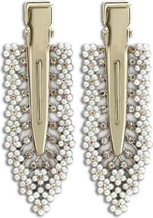 Vanessa Beauty Seamless Clips - Silver Glamour Set (Haargummi, Schmuck)