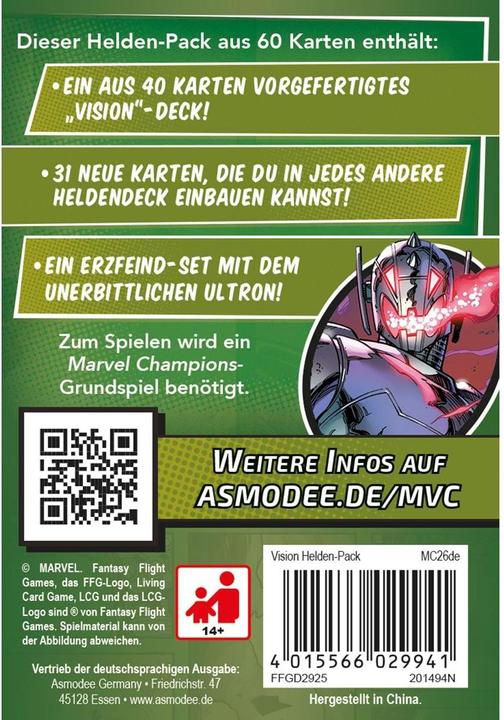 Produktbild FFG FFGD2925 - Vision - Marvel Champions: Das Kartenspiel (DE-Erweiterung) (Deutsch)
