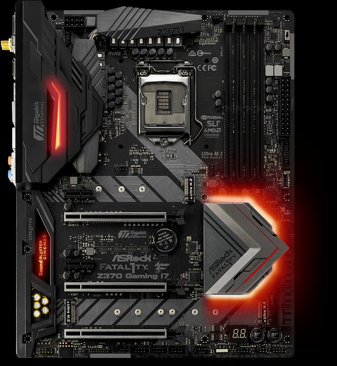 Produktbild AsRock Fatal1ty Z370 Professional Gaming i7 (LGA 1151, Intel Z370, ATX)