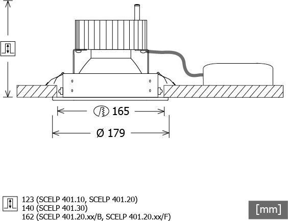 Actual product image LTS LED recessed spotlight (3630 lm)