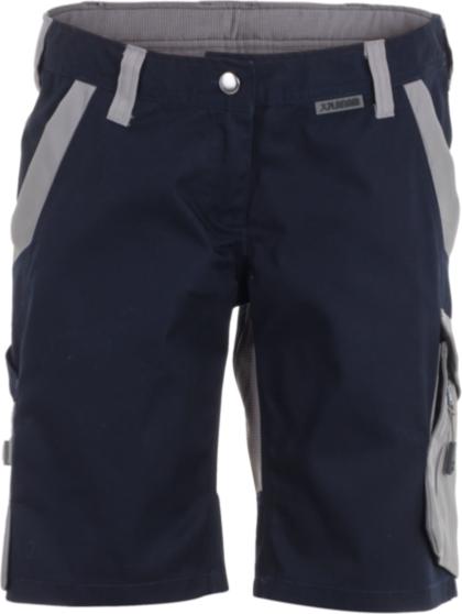 Actual product image Planam Ladies shorts black/blue/zinc XXXL 4XL (4XL)