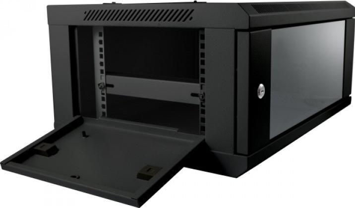 Produktbild Allnet 19 Wandgehäuse 9HE B600 / T450mm 1-teilig *schwarz* SMC-Serie (9 HE, 19 Zoll Rack)