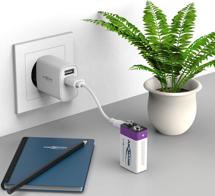Image du produit Ansmann Premium Rechargeable (1 pcs, 9V Block, 400 mAh)