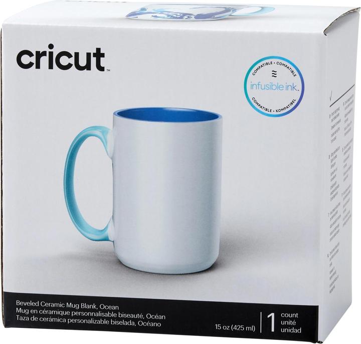 Image du produit Cricut Tasse Infusible Ink Ocean 425 ml, Blanc/Bleu (425 ml, 1 x)