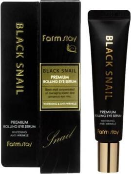 Farm Stay Black Snail Premium Rolling Eye Serum 25ml (Serum, 25 ml)