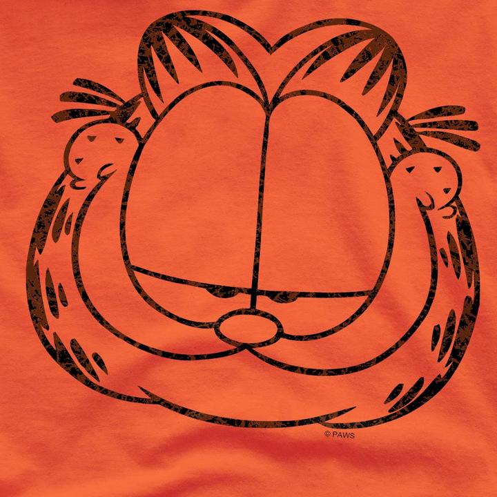 Immagine prodotto Garfield Smirking Maglietta Effetto invecchiato Uomo (4XL)