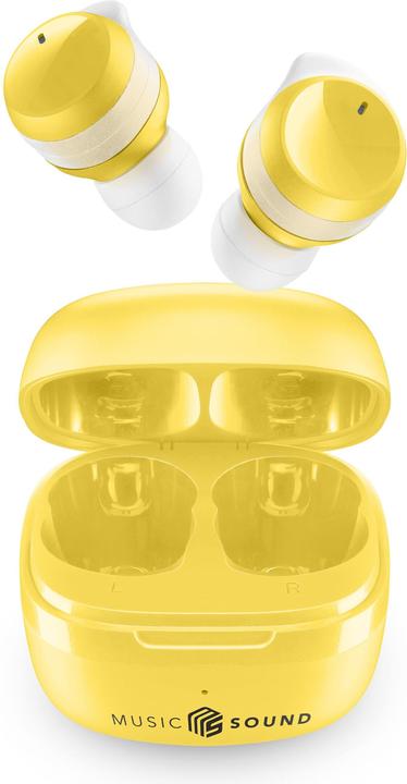 Image du produit Music Sound Cellularline Music & Sound Ecouteurs Bluetooth FLOW Jaune (pas de réduction du bruit, 25 h, Sans fil)