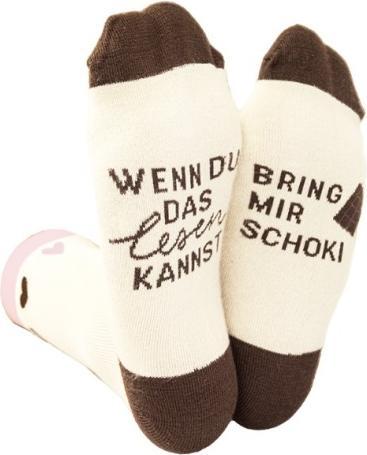 Coole Socke - Schoki - Grösse 36-40 - von (36 - 40)
