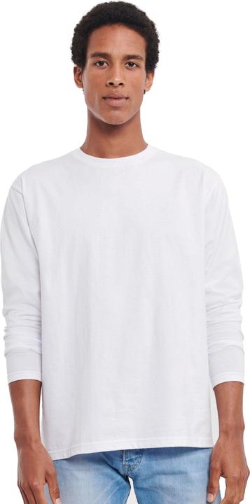 Russell Mens Plain Classic Long-Sleeved T-Shirt