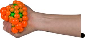 Actual product image Out of the blue Anti Stress Ball Squeeze Grape Ball blue